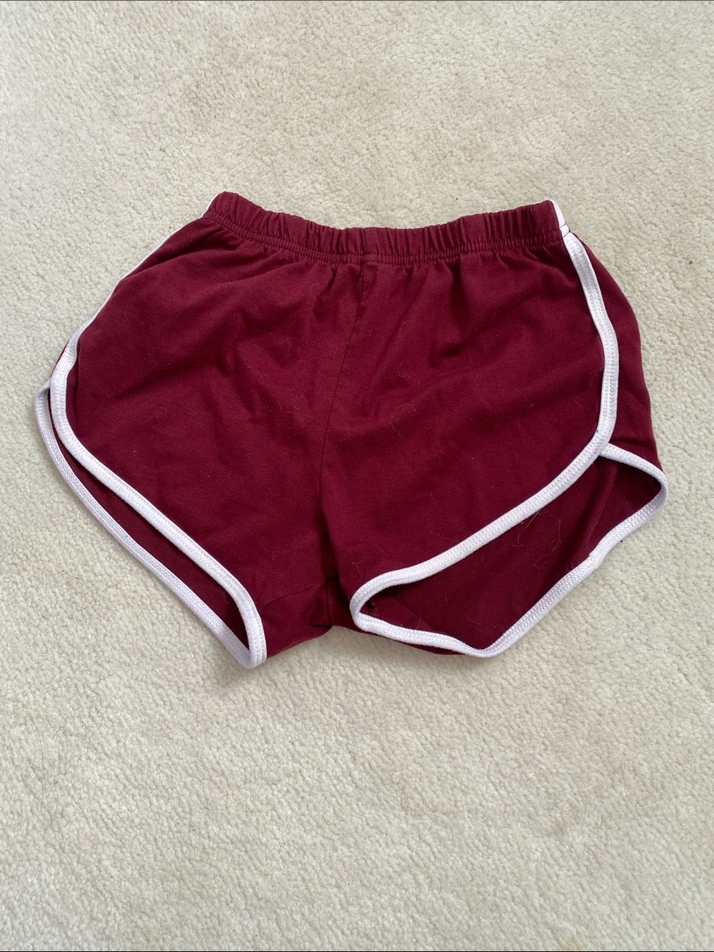 Burgundy Athletic Dolphin Shorts